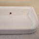 White ceramic bathroom shelf