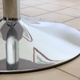 Space Age round table with chrome tulip base