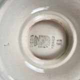 Digoin - Sarreguemines sauce boat, rose pattern, first half of the 20th century.