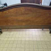 François Linke (1855-1943), marquetry veneered wooden bed in Louis XVI style
