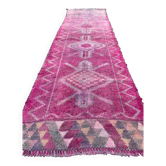 Vintage Turkish  Tribal Runner 318x90 cm veg dye wool rug tribal, handmade