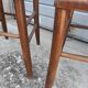 Paire de chaises de bistrot canné
