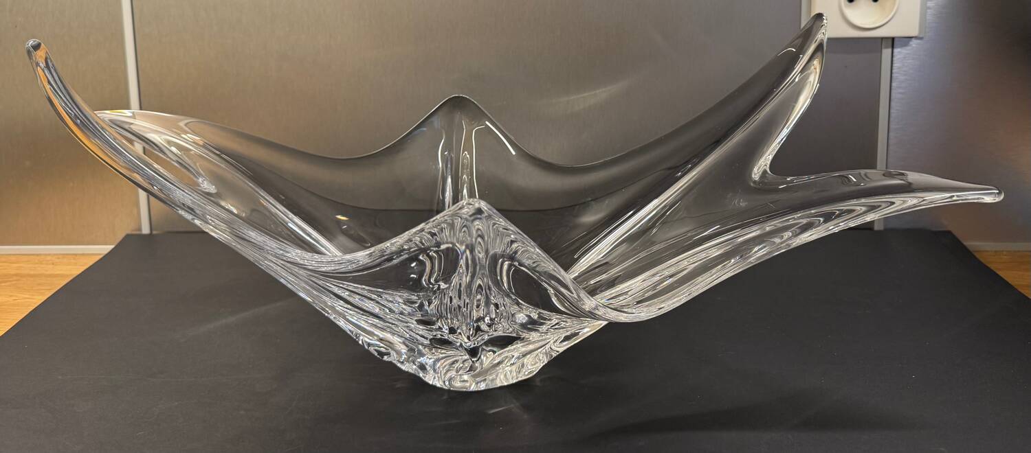Crystal dish with stamp, 1960s/70s