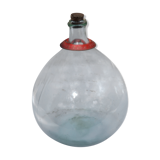 10 L Authentic demijohn A bottle of old French wine and glass - canister - Demi - John