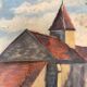 Huile sur panneau vintage