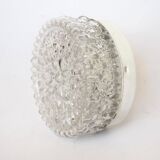 Tynnel bubble pattern molded glass wall light