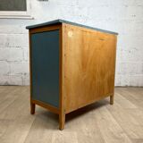 Vintage chest of drawers 3 drawers in restored wood with Liberon paint