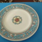 Assiettes à dessert en porcelaine fine Wedgwood Florentine turquoise