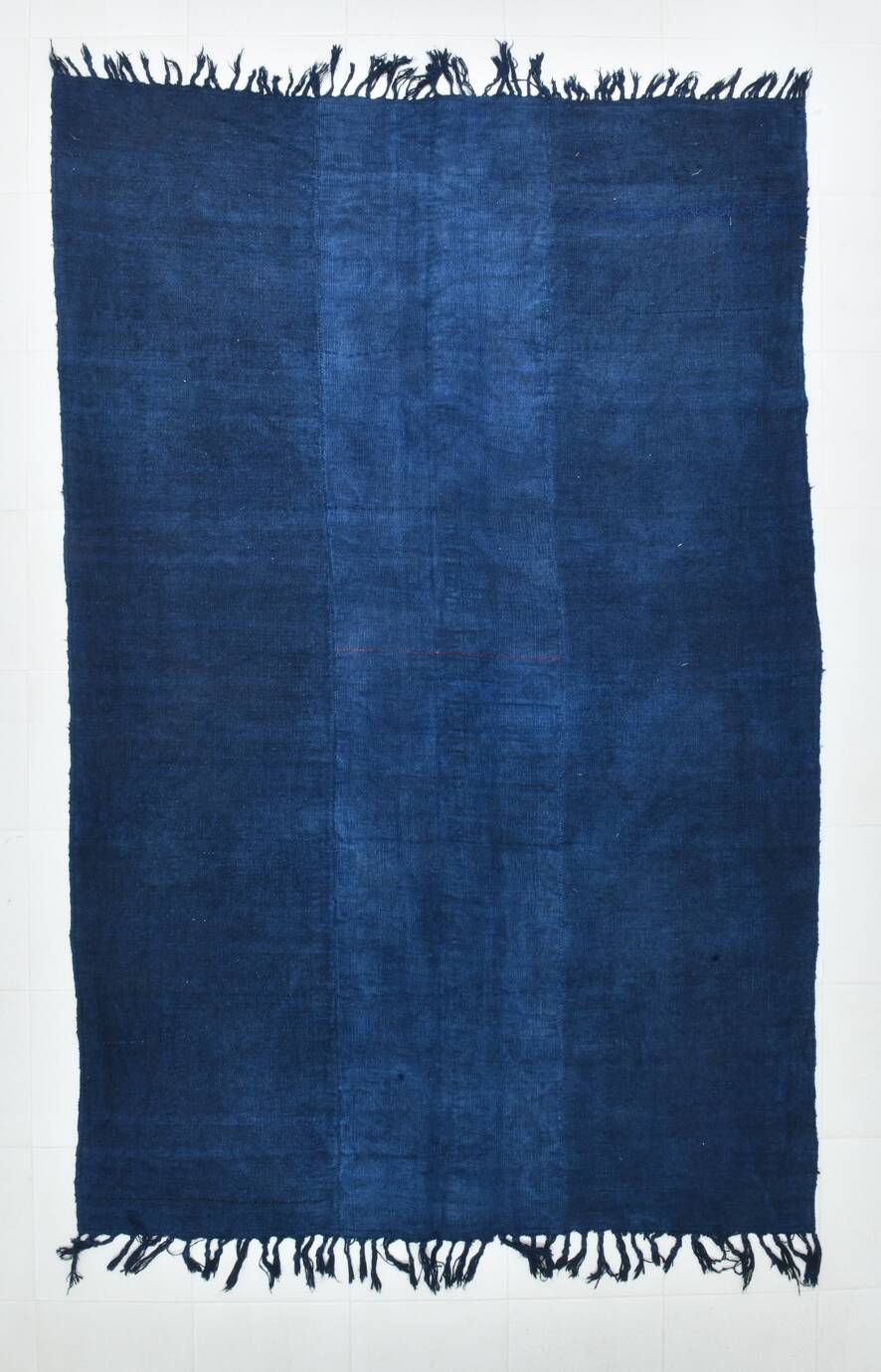 Contemporary Navy Blue Turkish Vintage Kilim Rug, 188x287Cm