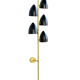 Italian wall sconce from the 50's 5 black cones