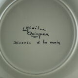 Decorative plate with ermine and stylized gorse patterns - Louis Nédellec - 60s / 70s