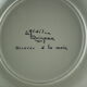 Decorative plate with ermine and stylized gorse patterns - Louis Nédellec - 60s / 70s