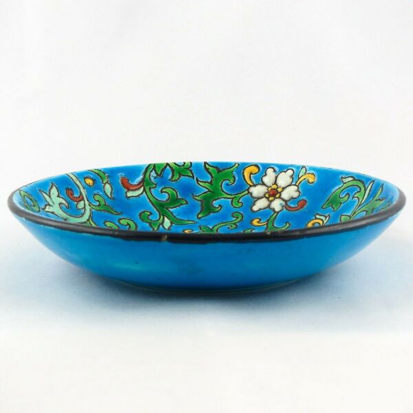 Coupelle emaux bordeaux Vieillard céramique faïence craquelée