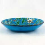 Cup burgundy enamels Old ceramic cracked earthenware