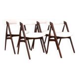Mid-Century Danish Teak Dining Chairs by Th Harlev for Farstrup, 1960s, Set