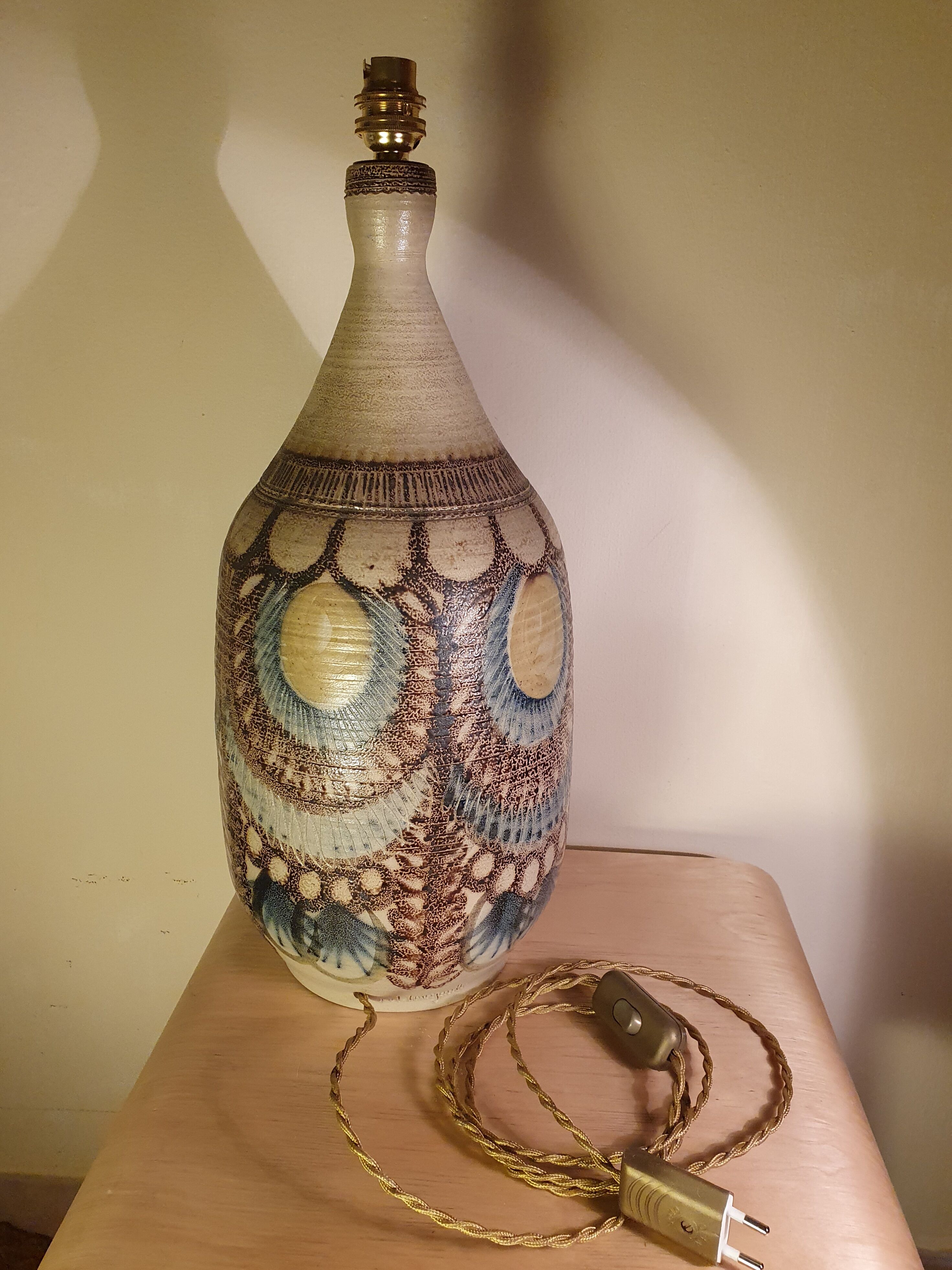 Ceramic lamp by Jean Claude Courjault