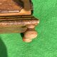 1950s Italian brass and wood wine rack with drawer