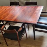 Set table, 5 chairs and 1 armchair - Denmark / Arne Vodder