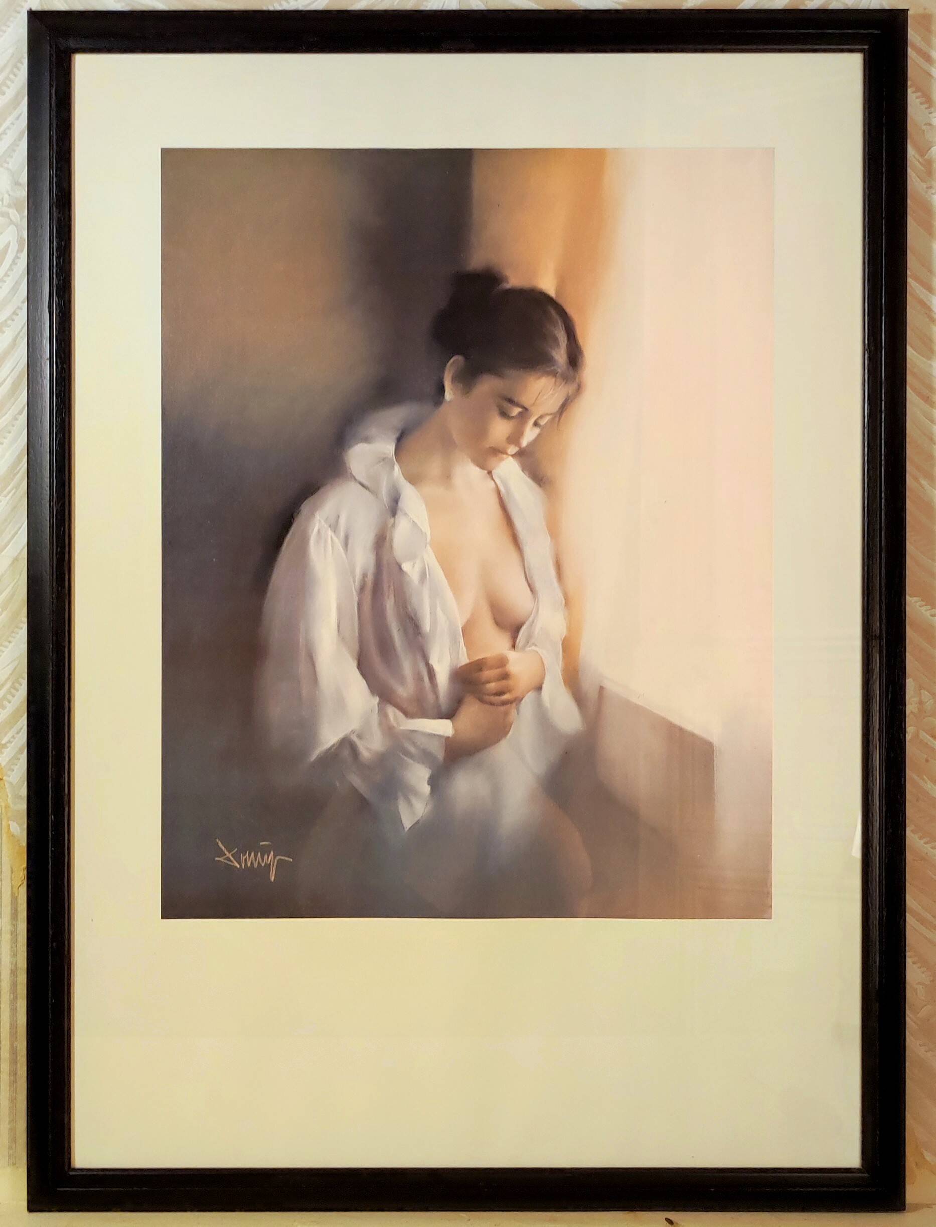 Poster of the painter Domingo Álvarez Gómez framed
