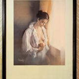 Poster of the painter Domingo Álvarez Gómez framed