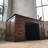 Desk with drawers in oak