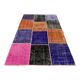 Distressed vintage turkish patchwork rug 150x100 cm wool medium