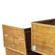 2 Showcases furniture of loom with drawers oak wood jewelry Art Deco 1930' compass feet