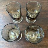 Set of 4 Luminarc vintage stemmed glasses, Sweden model