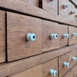 Armoire d'apothicaire de mercerie ancienne