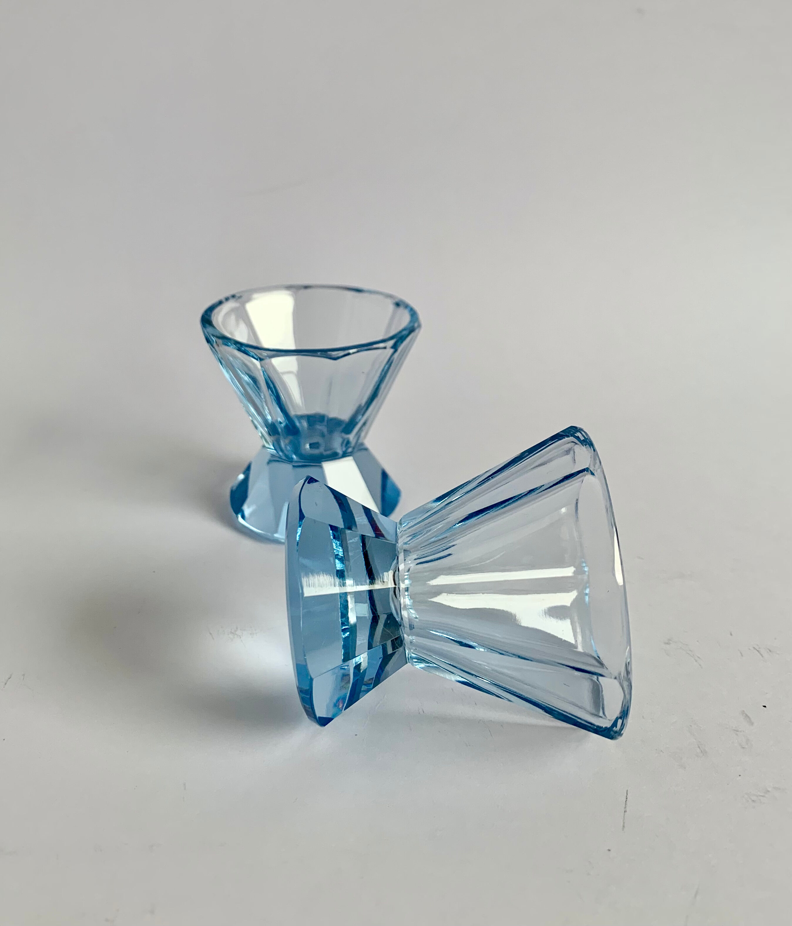 Art deco glasses, set of 6, 1940s