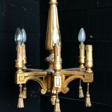 Lustre bois doré