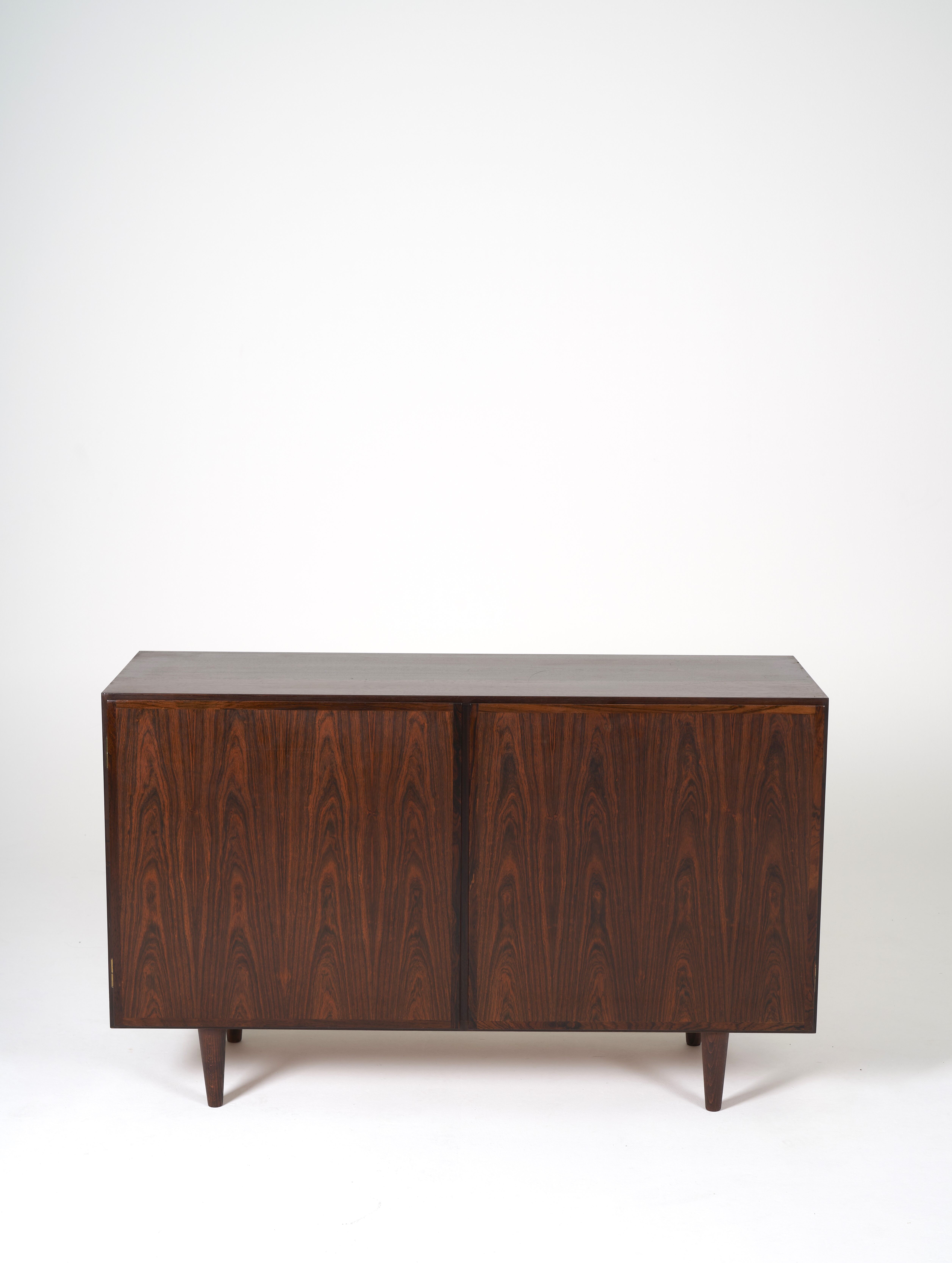 Pair of Scandinavian rosewood sideboards Omann Jun 1960s