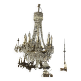 9-light chandelier with tassels