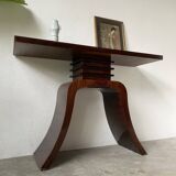 Art Deco style console with mahogany marquetry