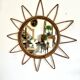 Rattan sun mirror – vintage 60s