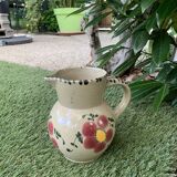 Vintage ceramic pitcher model flowers
