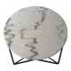 Round marble and metal coffee table - Tikamoon