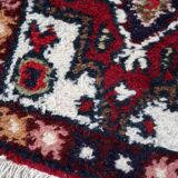 Vintage persian carpet hamadan handmade 40cm x 59cm 1970s