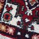 Vintage persian carpet hamadan handmade 40cm x 59cm 1970s