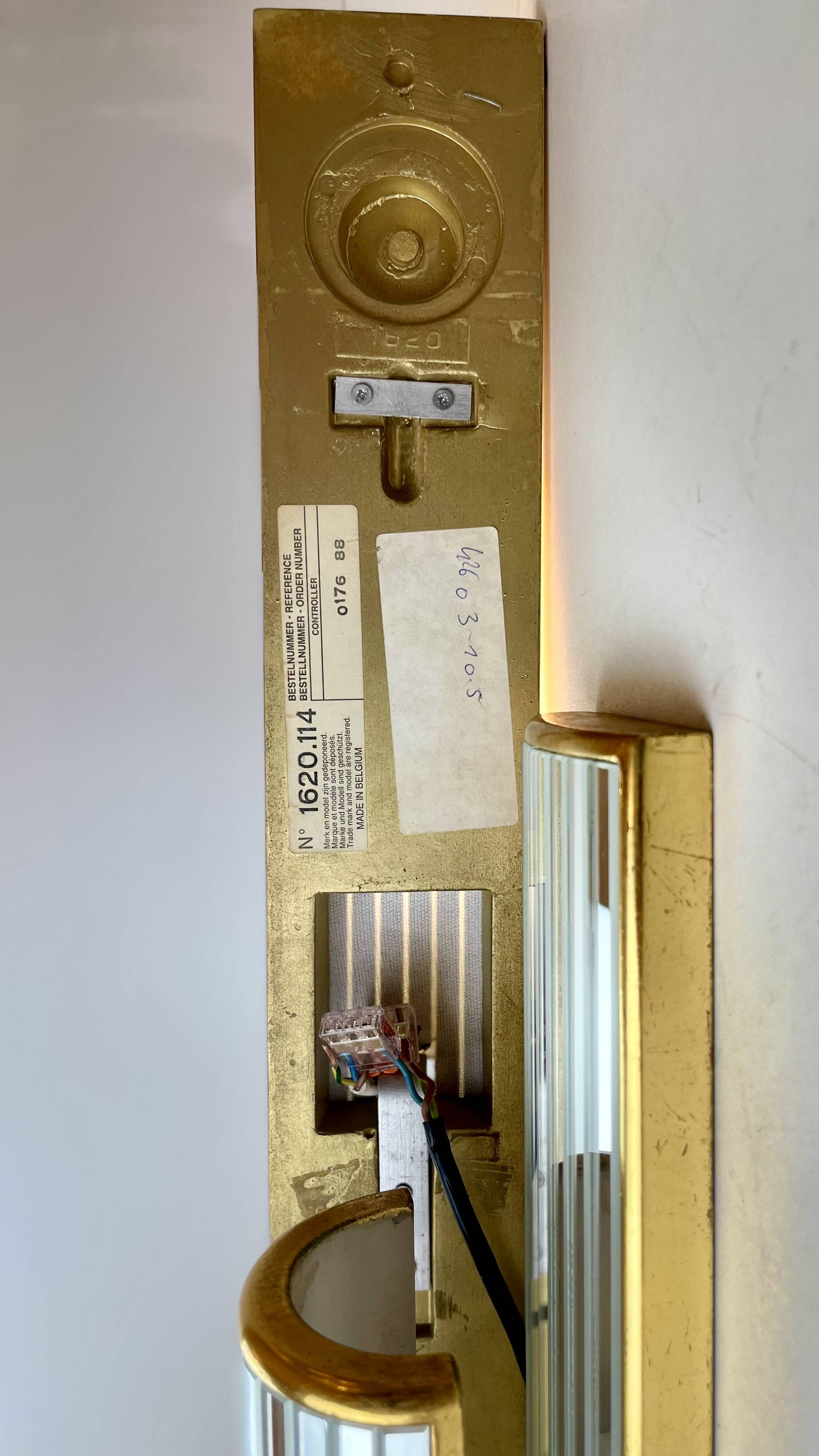 Pair of Mirrored Sconces by Deknudt, 1980s