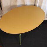 Yellow formica coffee table 1970