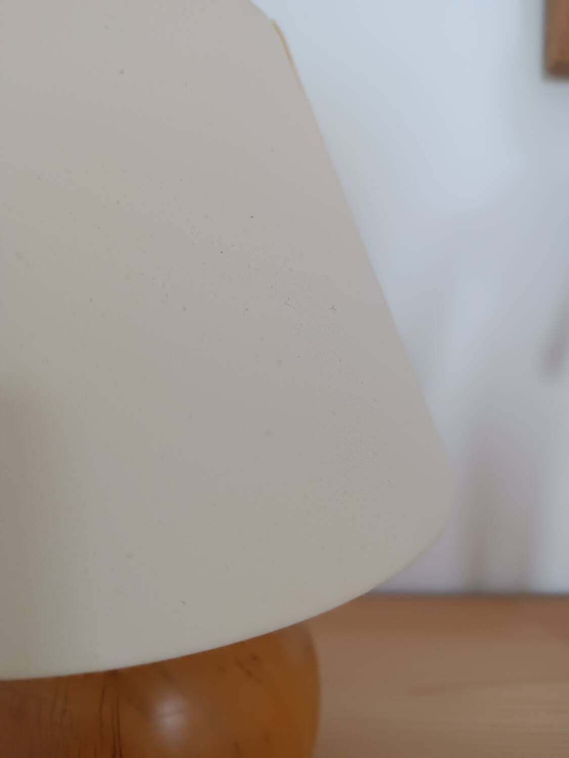 Solid walnut ball lamp