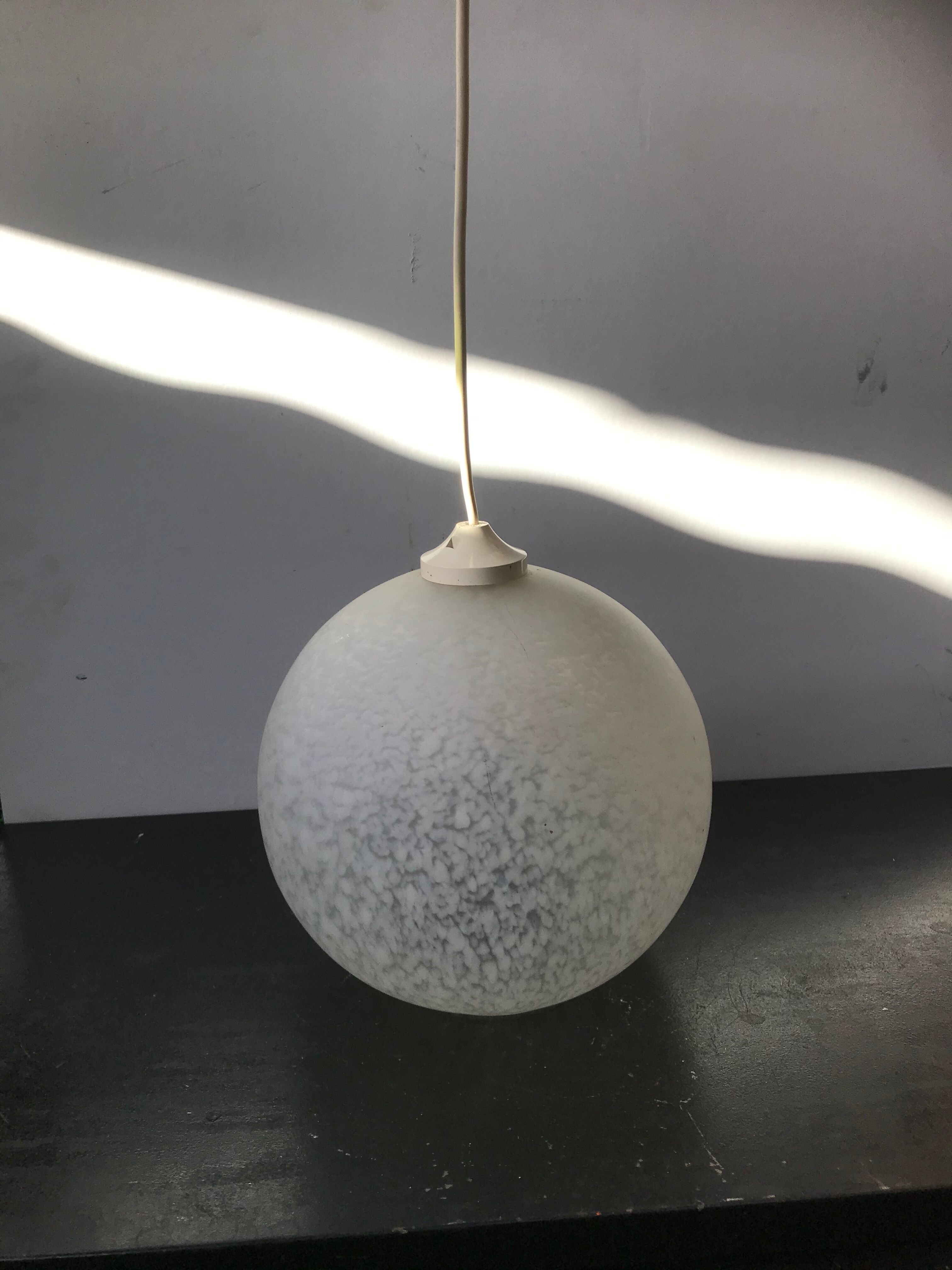 Hanging old vintage multilayer glass ball