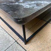 Square table Torei in grey Carnico marble, Cassina
