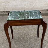 Louis XV solid wood mirrored coffee table