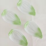 Set of 4 vegetable slip bowls