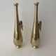 Pair of gilded bronze flower vases - Japan - 1900 Meiji era