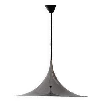 Silver metal pendant lamp by Bonderup & Thorsten