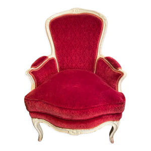 Fauteuil bergère Louis XV d'époque