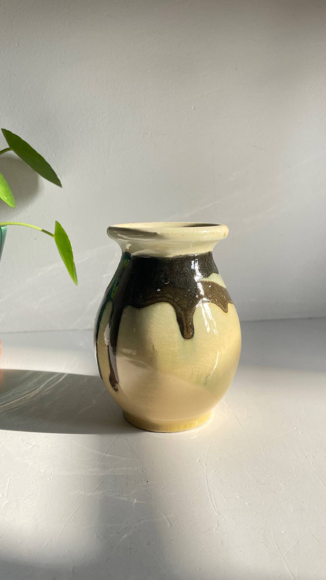 Vintage Ceramic Vase AEGITNA Vallauris FRANCE